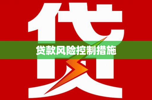 鼎城贷款风险控制措施