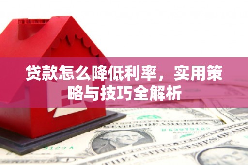 白山贷款怎么降低利率，实用策略与技巧全解析