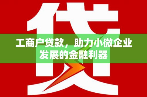 湘东工商户贷款，助力小微企业发展的金融利器