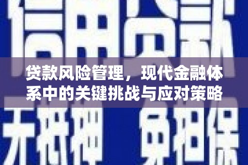 茂县贷款风险管理，现代金融体系中的关键挑战与应对策略
