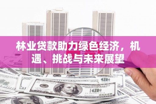 杏花岭林业贷款助力绿色经济，机遇、挑战与未来展望