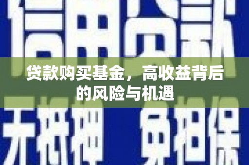 荔城贷款购买基金，高收益背后的风险与机遇