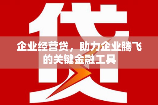 吐鲁番企业经营贷，助力企业腾飞的关键金融工具