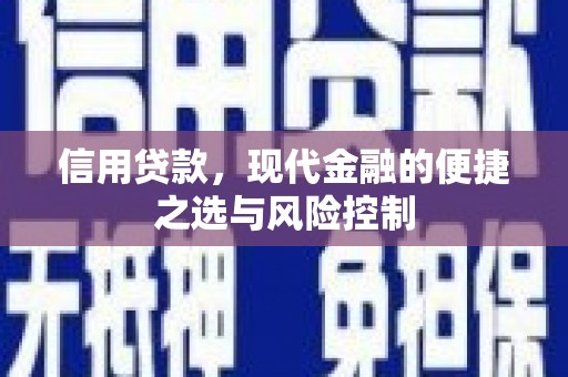 从化信用贷款，现代金融的便捷之选与风险控制