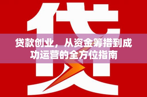 岚皋贷款创业，从资金筹措到成功运营的全方位指南