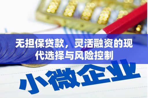华容无担保贷款，灵活融资的现代选择与风险控制
