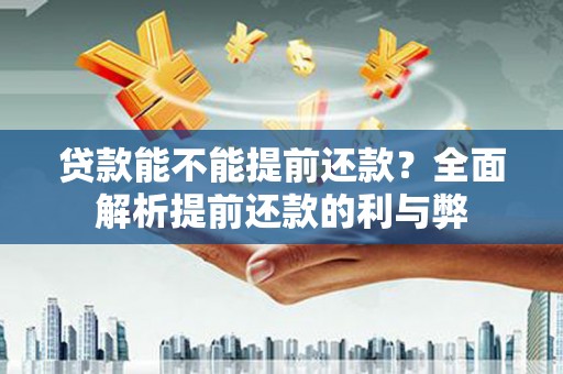 芙蓉贷款能不能提前还款？全面解析提前还款的利与弊
