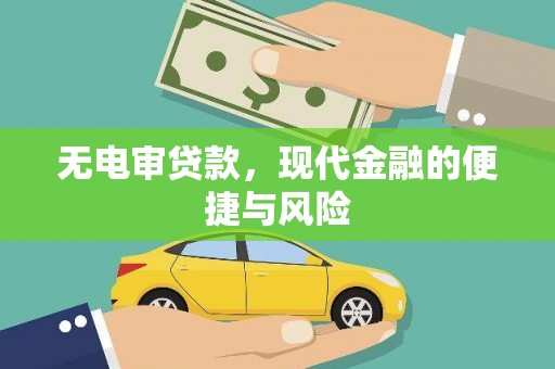 新营无电审贷款，现代金融的便捷与风险