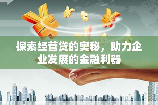 亭湖探索经营贷的奥秘，助力企业发展的金融利器