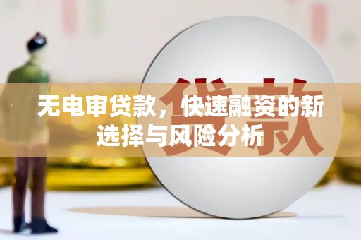 正阳无电审贷款，快速融资的新选择与风险分析