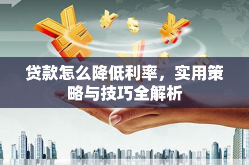 原州贷款怎么降低利率，实用策略与技巧全解析