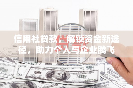 莱山信用社贷款，解锁资金新途径，助力个人与企业腾飞
