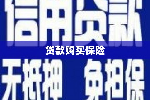 邗江贷款购买保险