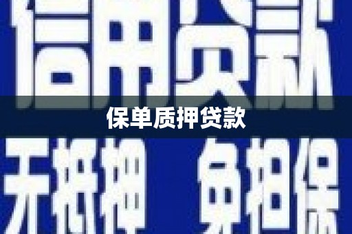 铜梁保单质押贷款